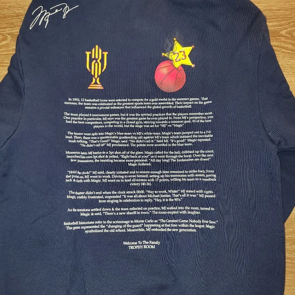 Trophy Room x Air Jordan New Sheriff in Town Dream Team USA Hoodie Size Small - Picture 8 of 9